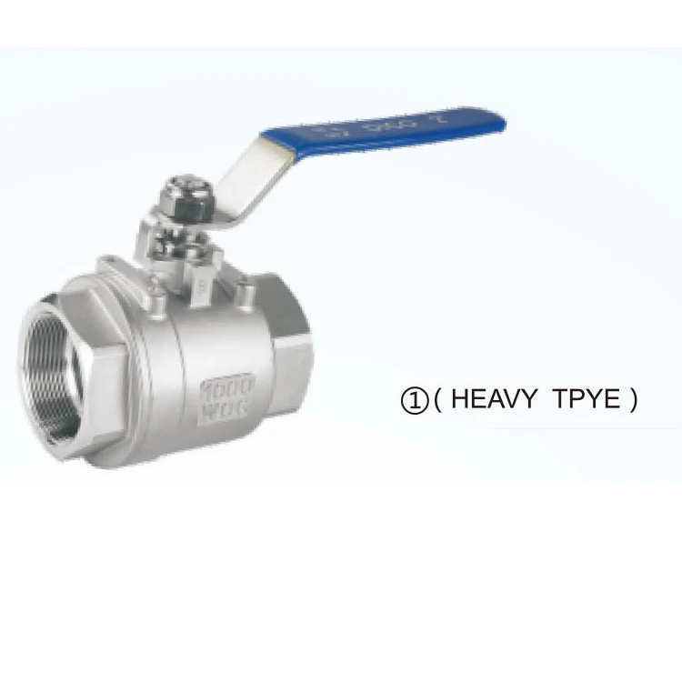 Lever Operated (Lockable) Stainless Steel Threaded 2 PCS 2 Piece Ball Valve