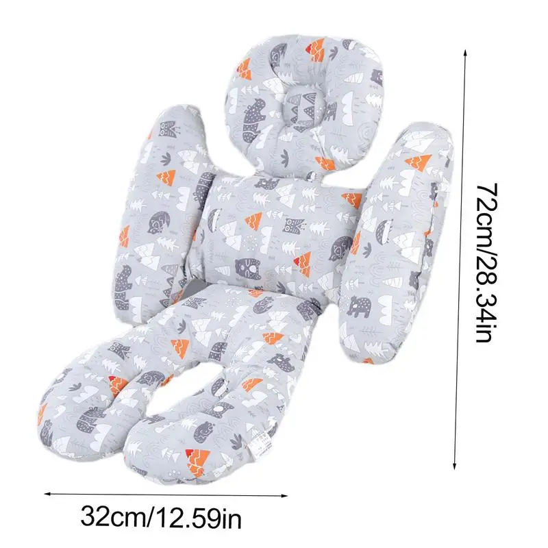 Insert de coussin de poussette de bébé, tête de poussette, support de corps, conception à cinq points, siège de voiture