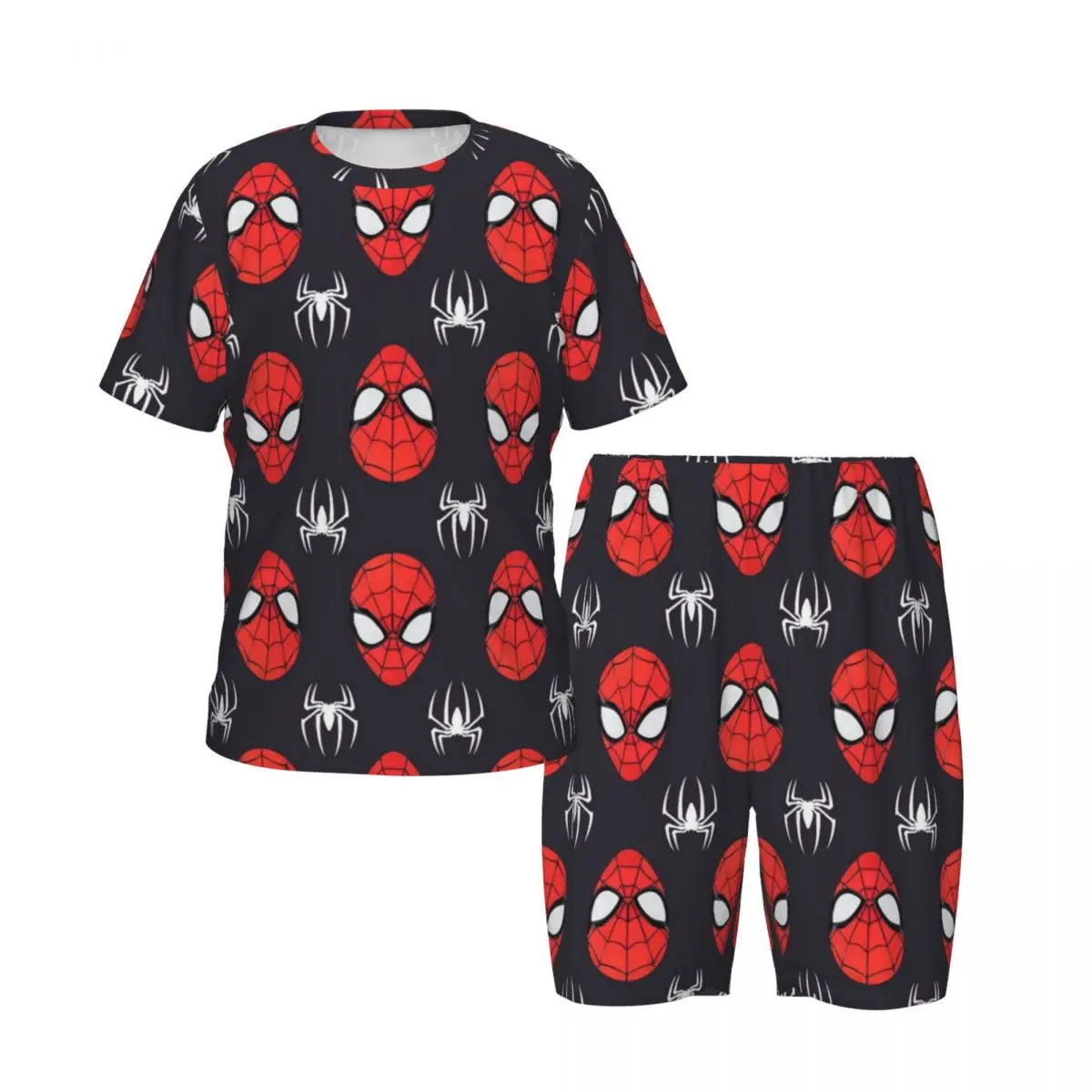 Cute Marvel Spider Man Pajamas 2 Pieces Set Western style home clothing for children Loungewear pyjama