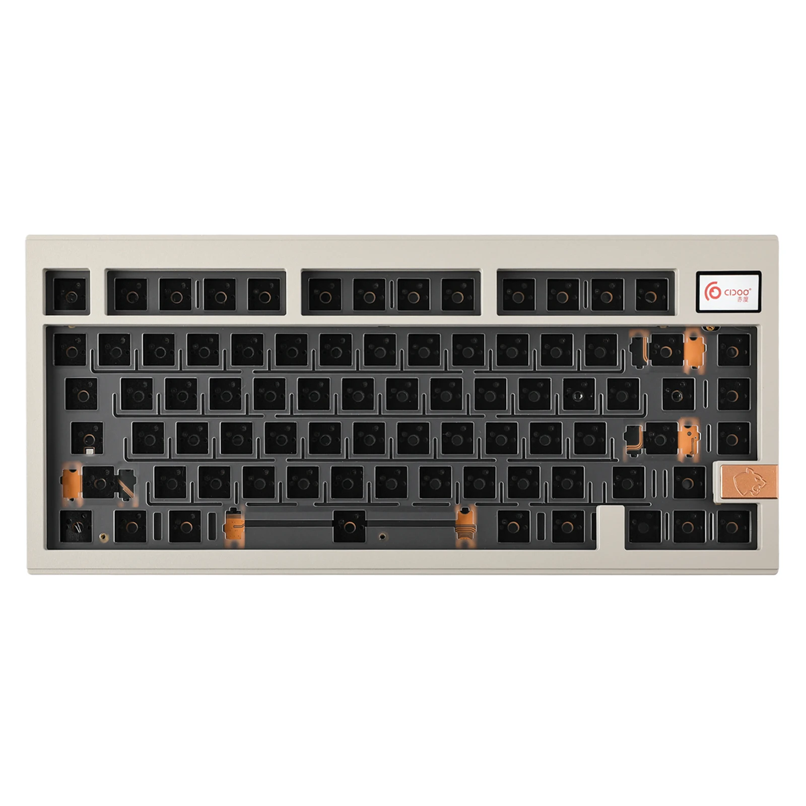 

Top Quality CIDOO V75 Plus VIA Kit 79 Keys Gasket-mounted VIA-programmable Triple Modes Barebones Kit Mechanical Keyboard Diy