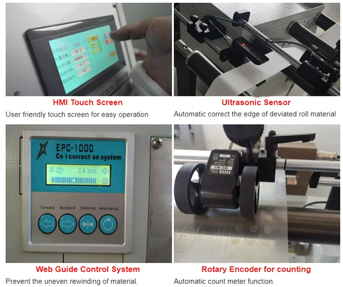 Hot Sale Auto Paper Rolls Slitter Rewinder Machine, Thermal Paper Cutting Rewinding Slitting Machine for Self Adhesive