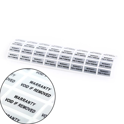 

300 голографических гарантийных наклеек VOID IF REMOVED с защитой от вскрытия