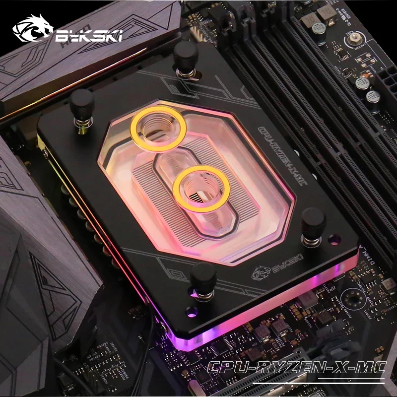 Imagem -06 - Bykski-bloco de Cpu para Amd Ryzen Threadripper 1950x X570 Am4 Am5 Tr4 fm Radiador de Refrigeração a Água Cpu Cpu-ryzen-x-mc