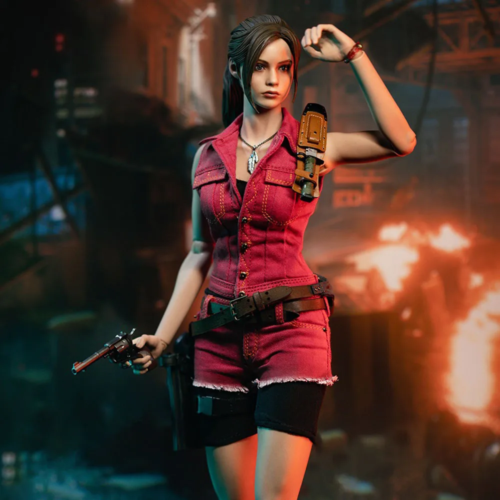 

In Stock DAMTOYS DMS038 1/6 Colectible Female Warrior Claire Redfield Classic Version 12'' Action Figure Full Set for Fans