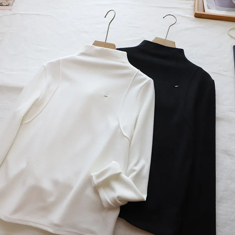 レディース ロング丈 裏起毛 ベースレイヤー ハイネック 肌に優しい 暖かい スリップトップ インナー 冬用インナーウェア 2025年新作