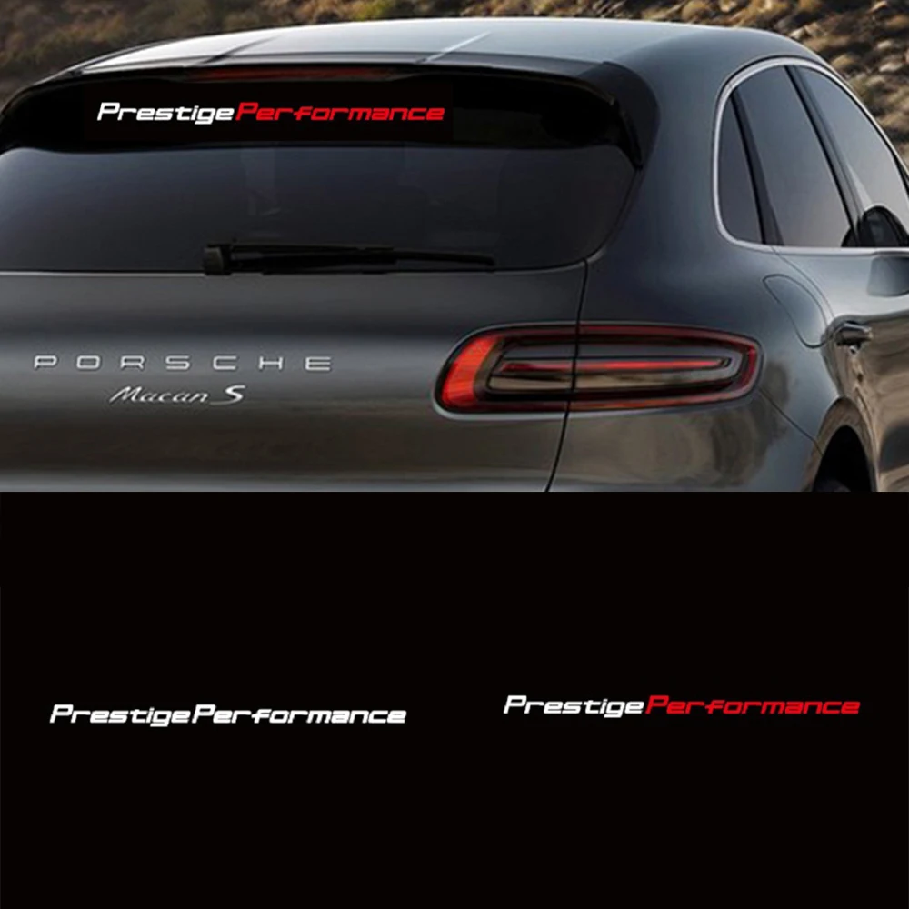 

55x5cm Sport Stripes Prestige Performance Car Sticker Car Windscreen Reflective Stickers Auto Door Car Glass Decorate Stickers