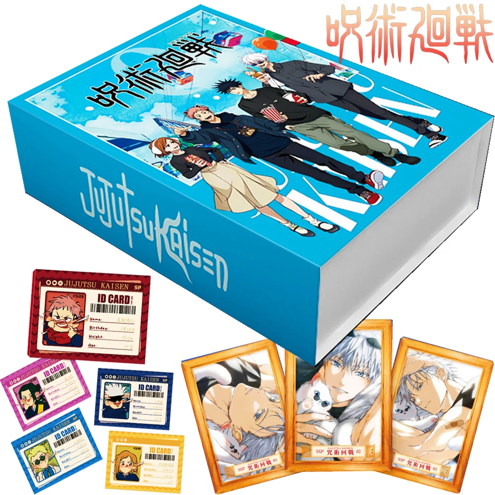 

Jujutsu Kaisen Collection Card For Children Itadori Yuji Satoru Gojo Gold Coin Small Book Card Limited Game Card Christmas Gifts