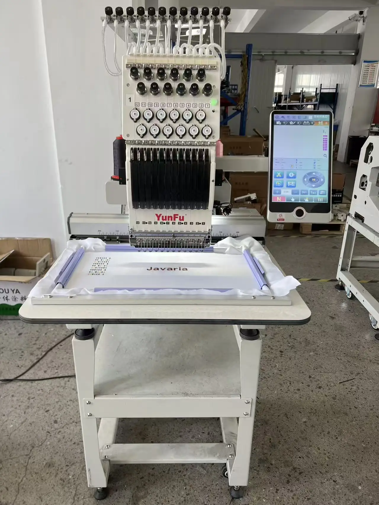 Easy Operation 1 Head 12 Needles Embroidery Machine Custom Pattern Upload Computerized Operation Home Use 1200 RPM Affordable