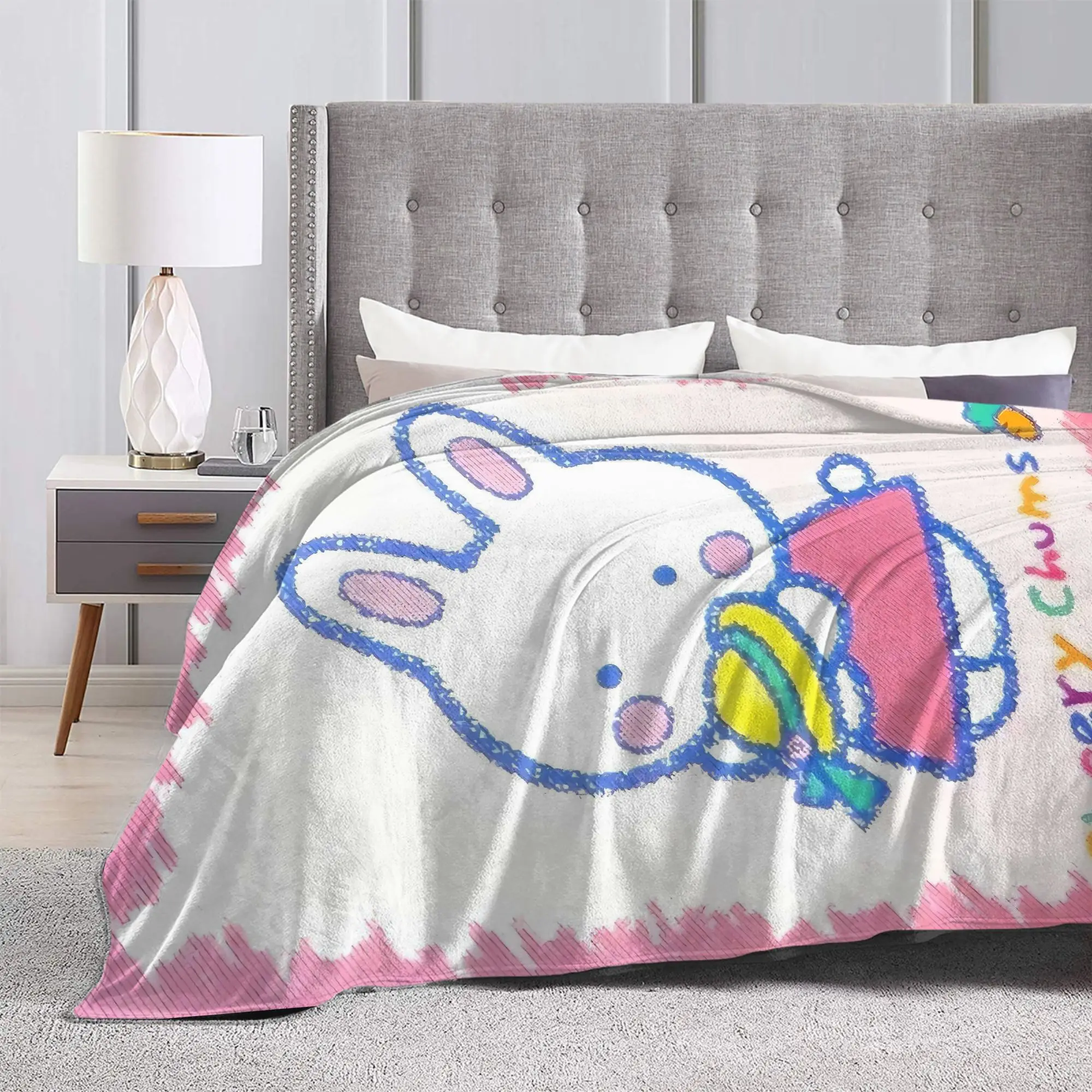 يهتف Chums البطانيات الناعمة الطلاب أفخم رمي بطانية الجدة غرفة المعيشة الفانيلا المفرش غطاء سرير أريكة