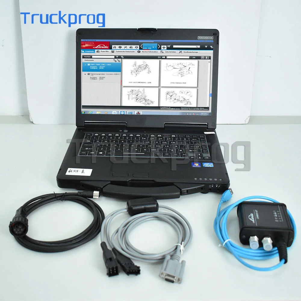 forklift truck For LINDE BT CanBox 3903605141 Pathfinder LSG LINDE for Linde CanBox BT USB Diagnostic tool with cf53 laptop