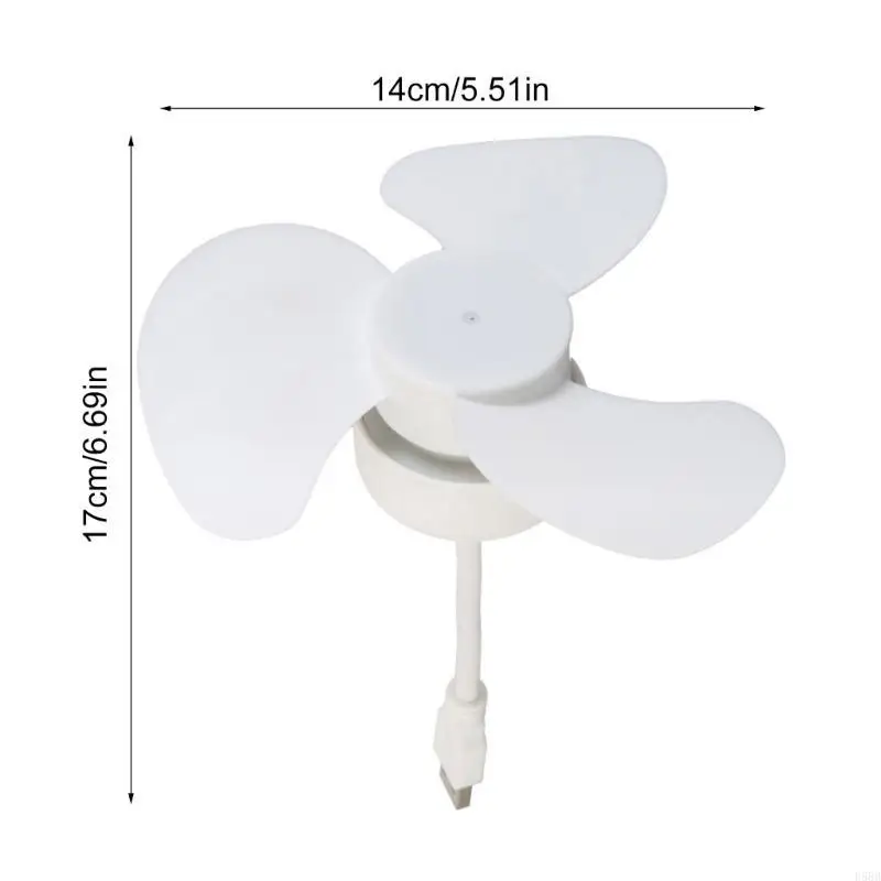 D5BB 5V 5W USB مروحة التبريد دورة في الدقيقة مروحة صغيرة قابلة للتعديل زاوية هادئة سفر مروحة