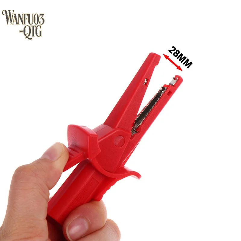 Hot Sale 2Pcs Alligator Clip Multimeter Accessories 4mm Banana Socket 1000V/10A Fully Insulated Safety Clips