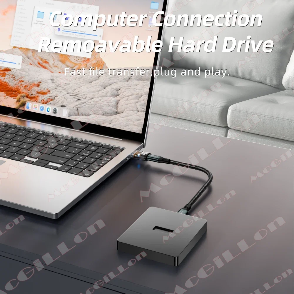 120 Вт USB 3.2 Gen2 на Type C OTG Адаптер USB «папа» на «мама» типа C Адаптер для быстрой зарядки OTG USB C Для iPhone 16 15 Xiaomi Tablet