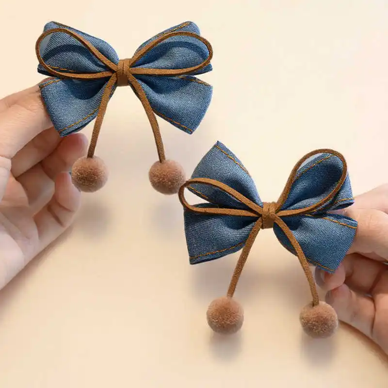 1/2pcs Cowboy Butterfly Pair Clip Children's Hair Clip Women