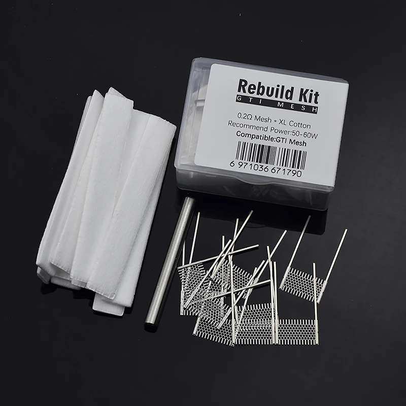 DIY Rebuild Kit GTI 0.2ohm Mesh Coil Resistance Wire Replacement Accessories Tool