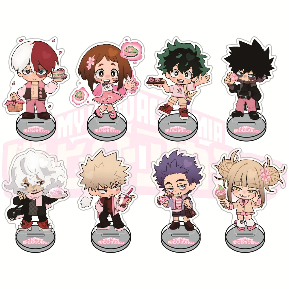 Figuras de Acrílico de 10 cm de My Hero Academia, Versión Sakura, Llavero, Artículos Coleccionables de Anime, Decoración de Escritorio, Regalo para Fans