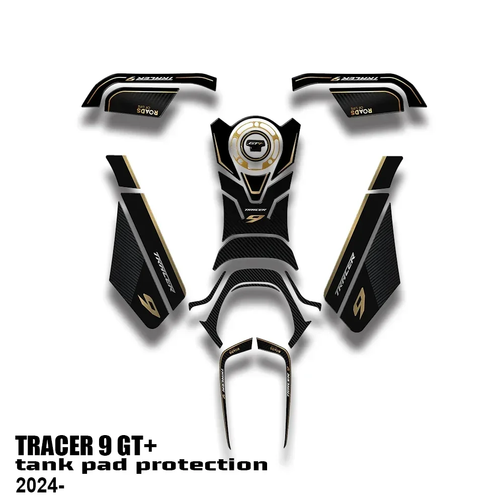 tracer 9gt plus Protection Kit Tank Mat Protector Decal For Tracer 9 GT+ 2024 Motorcycle 3D Epoxy Resin Sticker