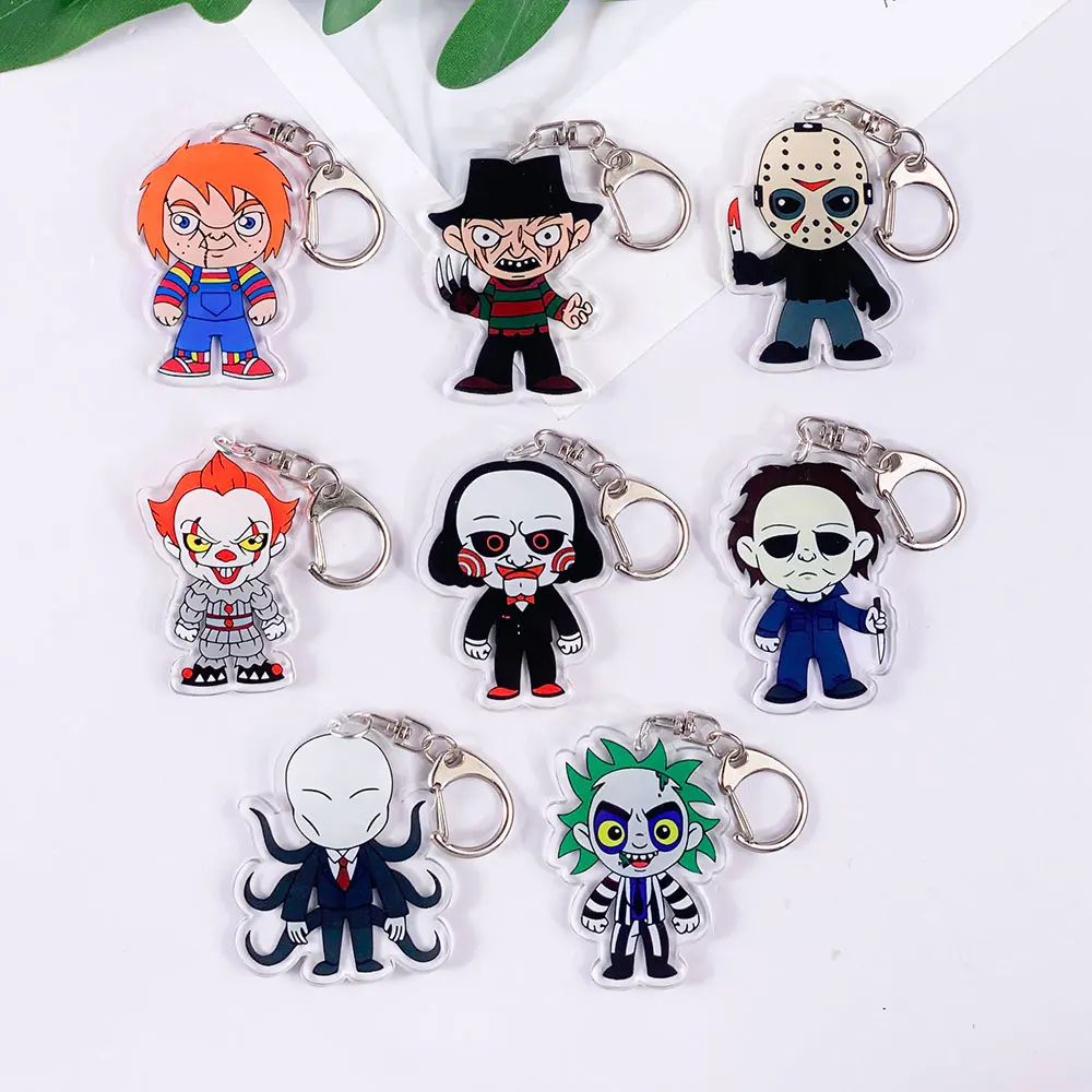 Disney el pesadilla antes de Navidad lindo llavero acrílico accesorios bolso de dibujos animados encanto mochila colgante regalos para amigos