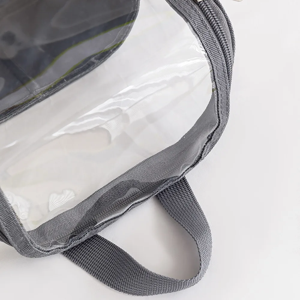 Professional Makeup Brushes Shoulder Bag Transparent Oxford Cloth Cosmetic Storage Bag Lightweight Multifunctional