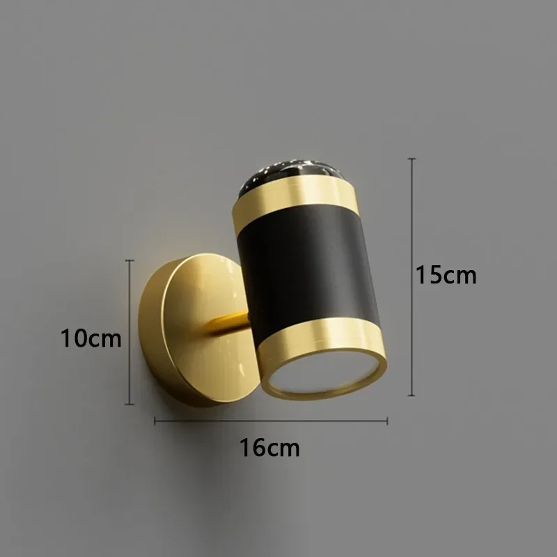 

New Style Modern Luxury Sconce Bracket Light Creative Romantic Bed Side Wall Lamp Adjustable Decoration Gold Wall Lamp
