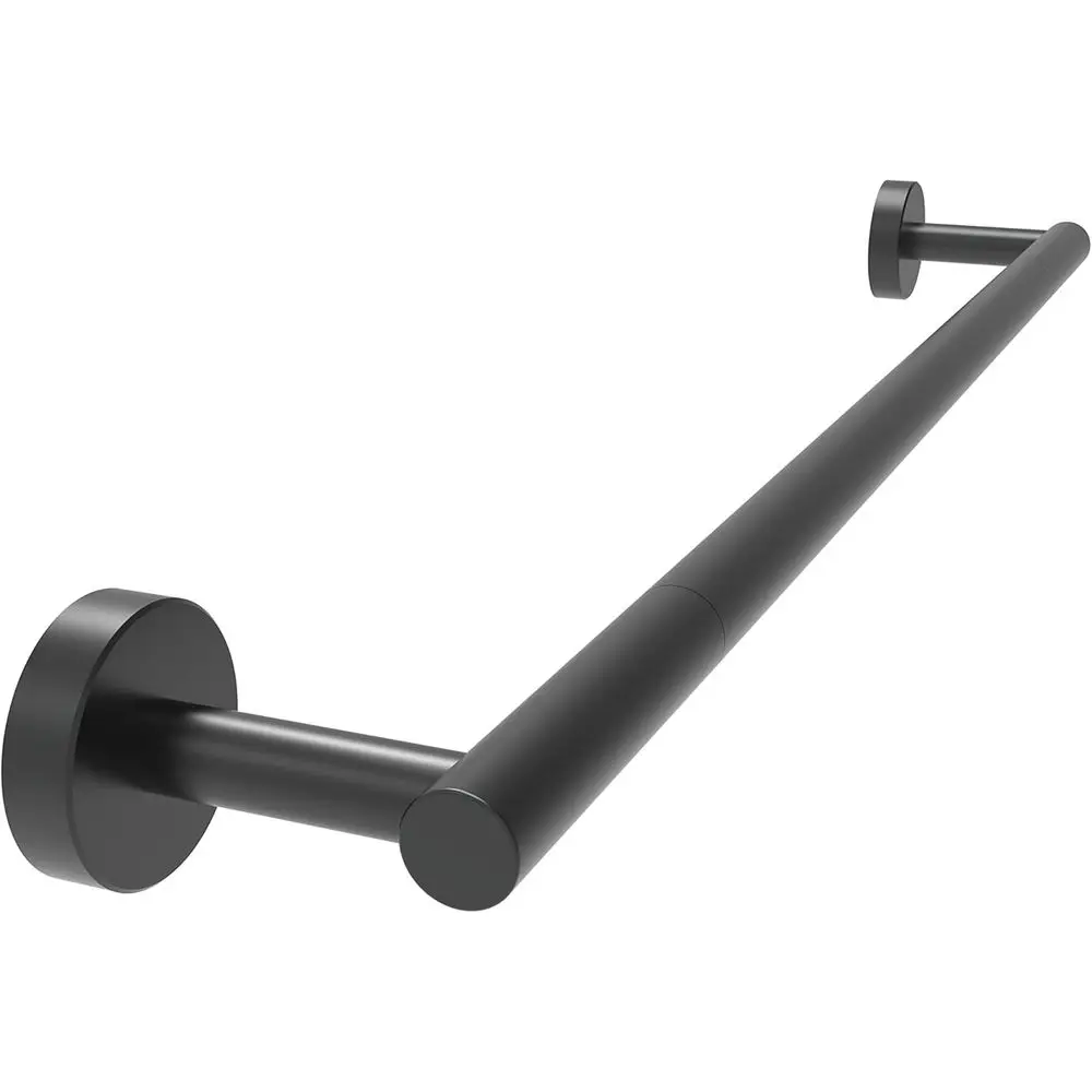 

24 Inch Matte Black Wall Mount Towel Bar, Stainless Steel Bathroom Kitchen Towel Holder