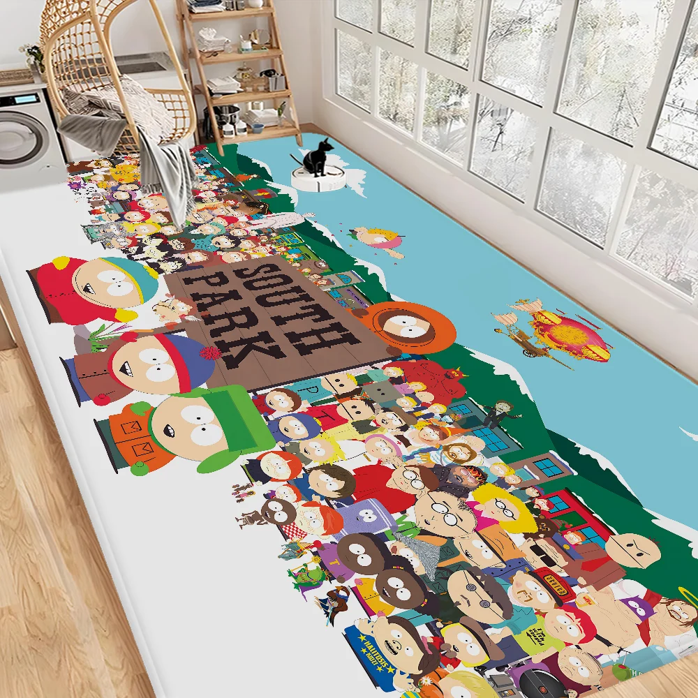 

Amine S-South Cartoon P-Park Door Mat Washable Non-Slip Living Room Sofa Chairs Area Mat Kitchen Doormat Area Rug