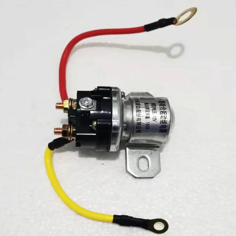High power automobile starter relay, refitting of decelerating motor, adding starter relay 24V/12V