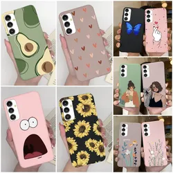 For Cover Samsung A14 5G SM-A146B Case Cute Cartoon Flower Silicone Phone Case For Samsung Galaxy A14 A 14 GalaxyA14 Soft Shell