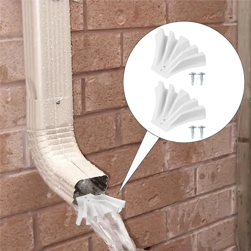 ABXF-Gutter Downspout Diverter, Gutter Downspout Extensions For Rainwater Dispersal, Rain Gutter Disperser