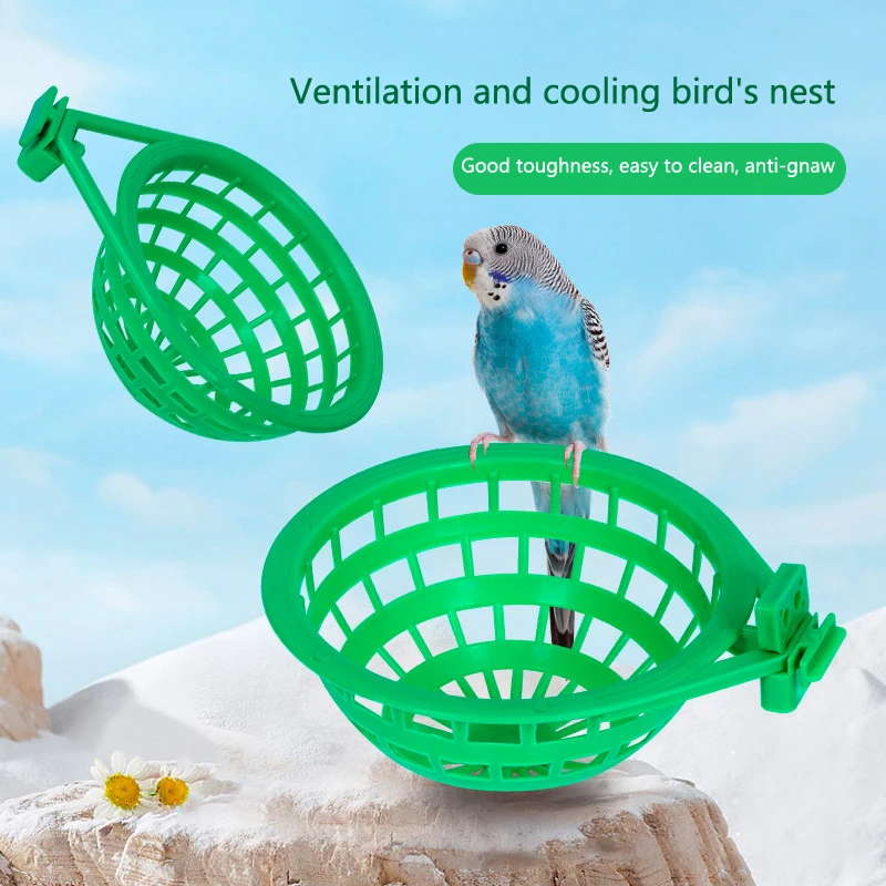 Plastic Canary Nest Cage Decorative Cages Bird Eggs Nest Pan Pet Birds Hatching Tools Supplies Bird Hatching Accessories