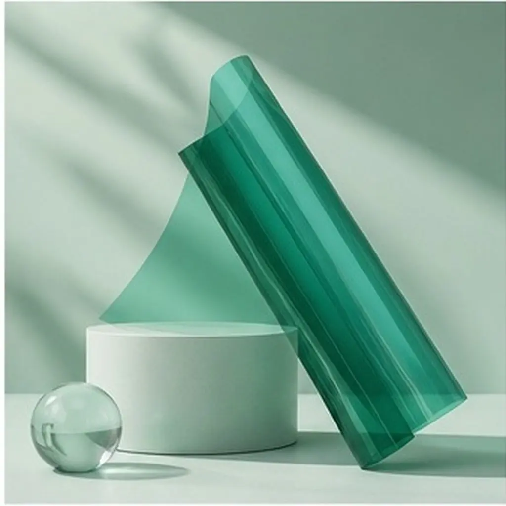 1 Roll Double Way Perspective Glass Privacy Window Film 200x30cm Heat Control Static Cling Sun Blocking Non-Adhesive Reusable