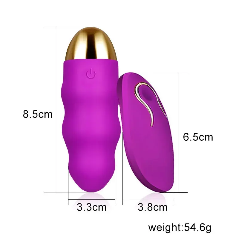 Vibromasseur à emouf en Silicone Souple pour Femme, Jouet Sexuel, Rechargeable, avec Télécommande, Point G, Vitesses Multitiques, Étanche