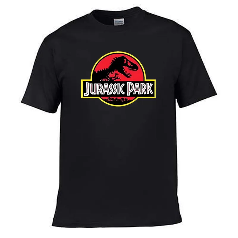 Camiseta con logotipo de la película clásica Jurassic Park, nueva camiseta para hombre, camiseta con estampado para hombre, camiseta para hombre