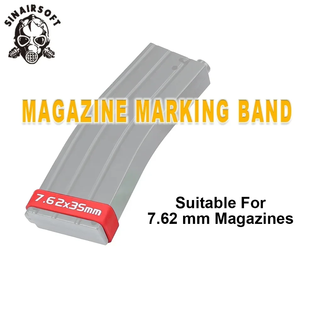 Revista táctica Airsoft 7,62 mm con banda marcador - imagen 3