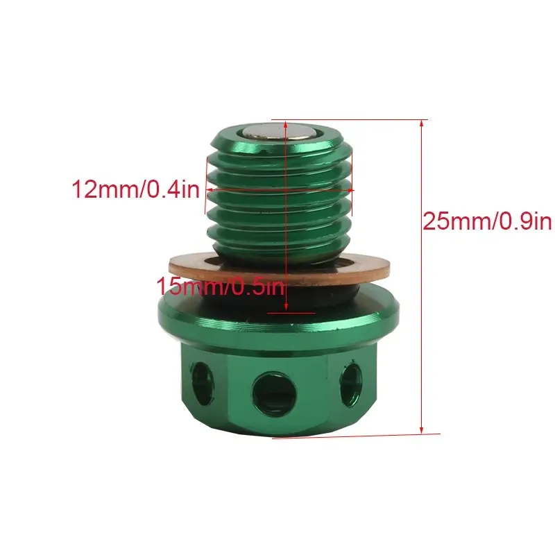 M12xP1.5 Oil Drain Plug Bolt Screw For Yamaha YZ 125 250 250X 80 100 400 400F 465 490 WR 250R 250X 200 500 YZF R25 R3 MT 03 25