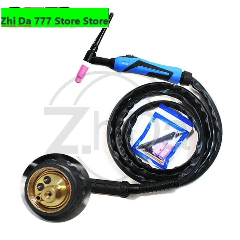 WP-26/F/V/FV TIG Welding Torch, Euro Connector Argon Welding Gun, Multiple Length Optionsl
