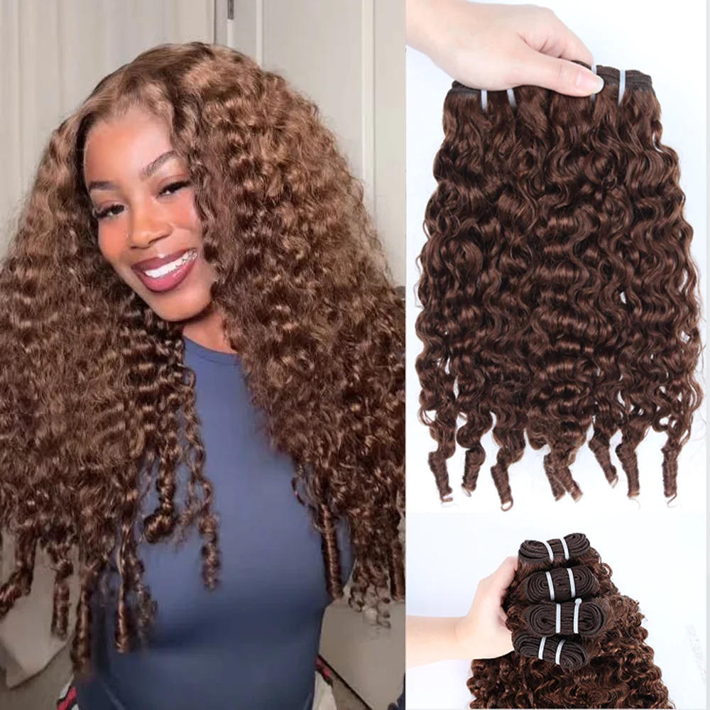 15a-チョコレート色のビルマカールヘアバンドル-100-人毛-ブラウンヘアバンドル-人毛ディープカールヘアバンドル-ヘアエクステンション