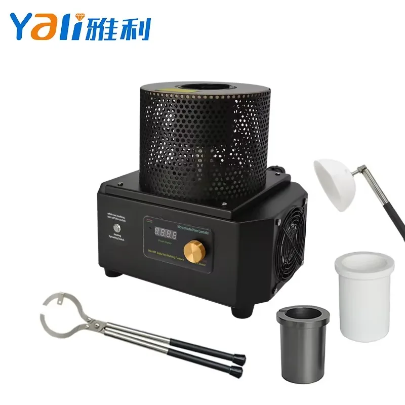 3500W Mini Gold Melting Machine 1KG Capacity 1600℃ Induction Metal Melting 220V Core Components Motor