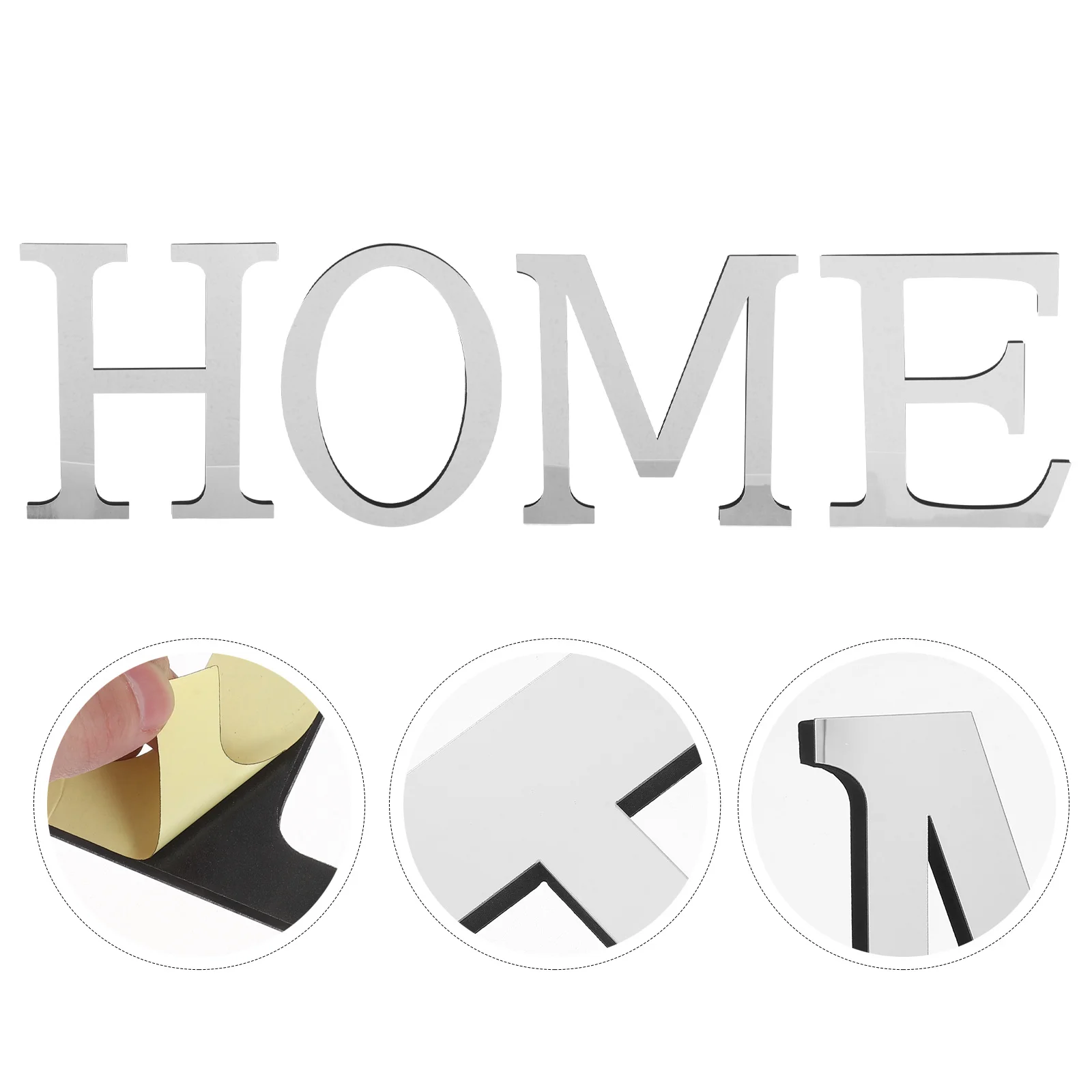 

Mirror Acrylic Wall Stickers for Home Decoration Living Room Bedroom Kitchen 3D Mirror Surface Wall Decals Modern Design Self