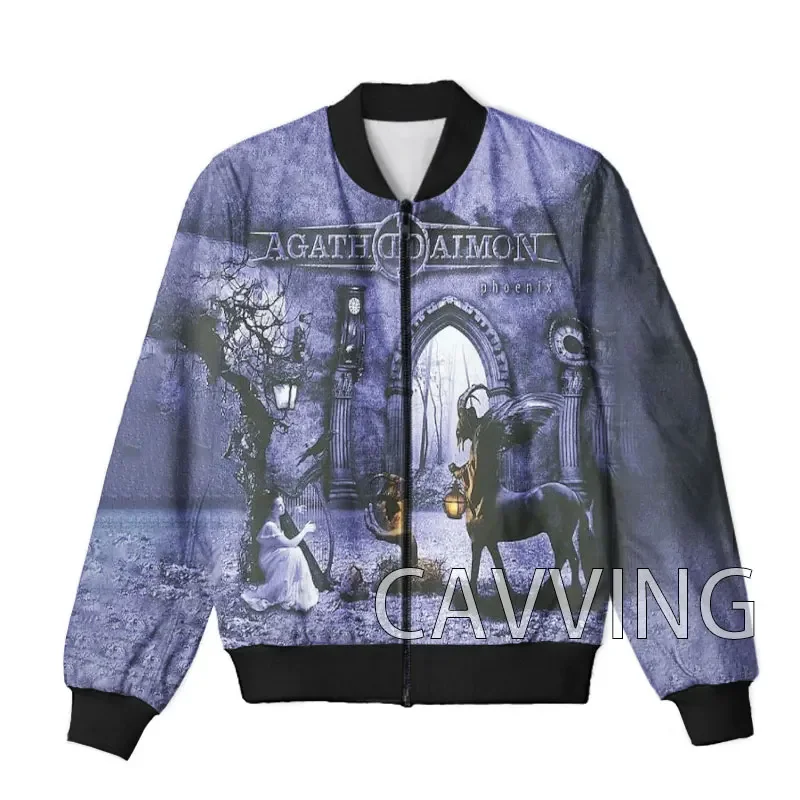 

CAVVING 3D Printed Agathodaimon Rock Zipper Bomber Jackets Men Overcoat Mens Coat Zip Up Jackets for Women/Men