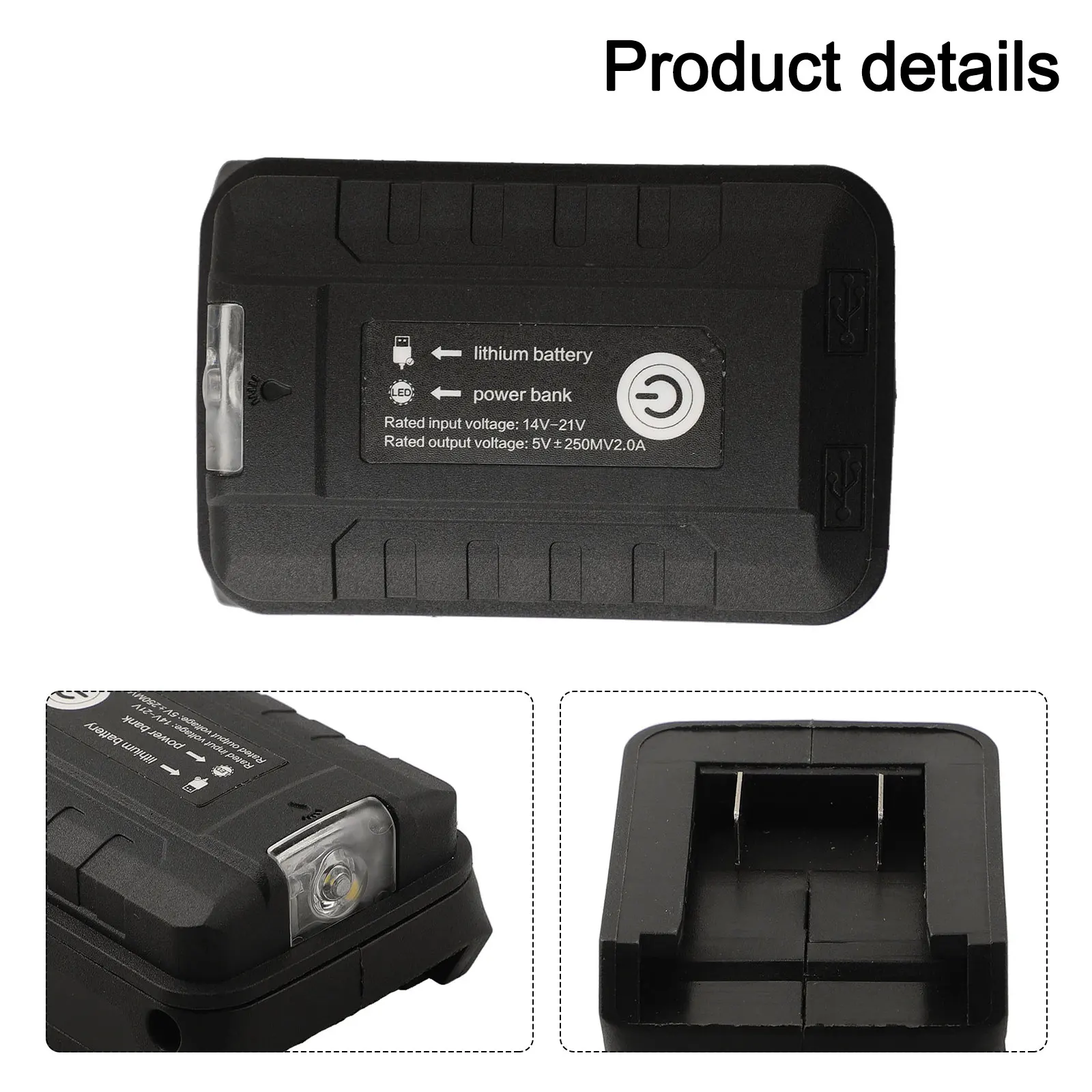 18V USB Charger Battery Adapter 2 USB Output Compact Design High performance Charging Board Mobile Charging Solution