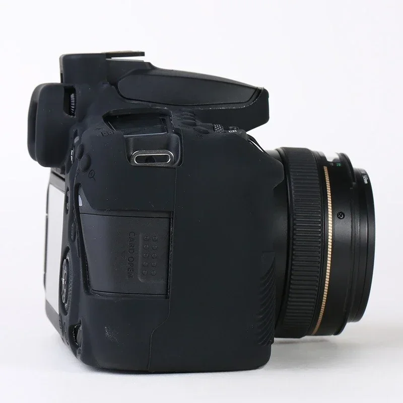 Rubber Camera Bag Skin For Canon EOS 90D camera silicone cover 90D SLR protective case bag Accessory + free tempered film