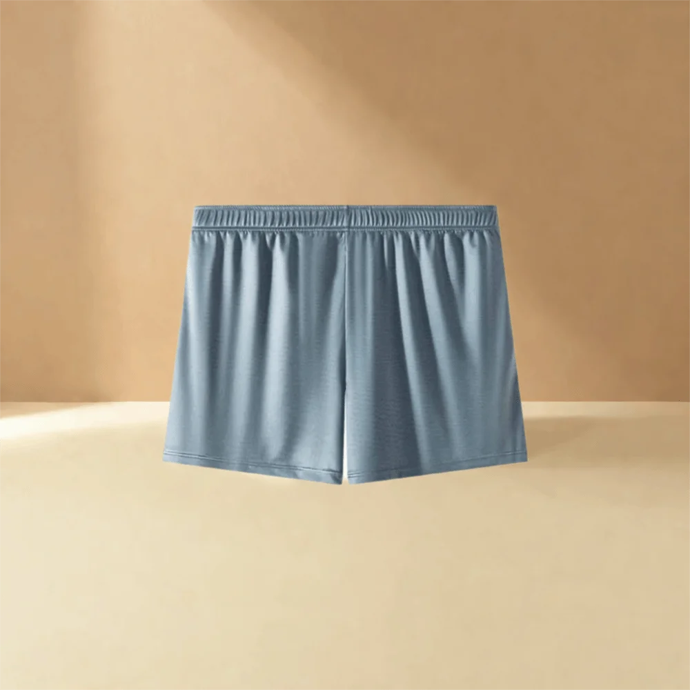 3Pcs Comfortable Plus Size Men's Boxer Briefs Mid Waist Elastic Stain Silk Panties Lingerie Seamless Underwear for Man Male