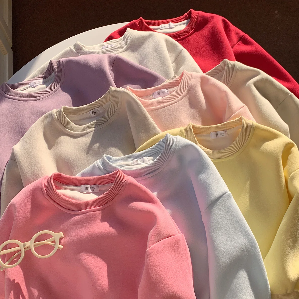 2-10T Toddler Kid Baby Boy Girl Sweatshirt Autumn Winter Clothes Long Sleeve Pullover Top Casual Plain Solid Sweatshirt