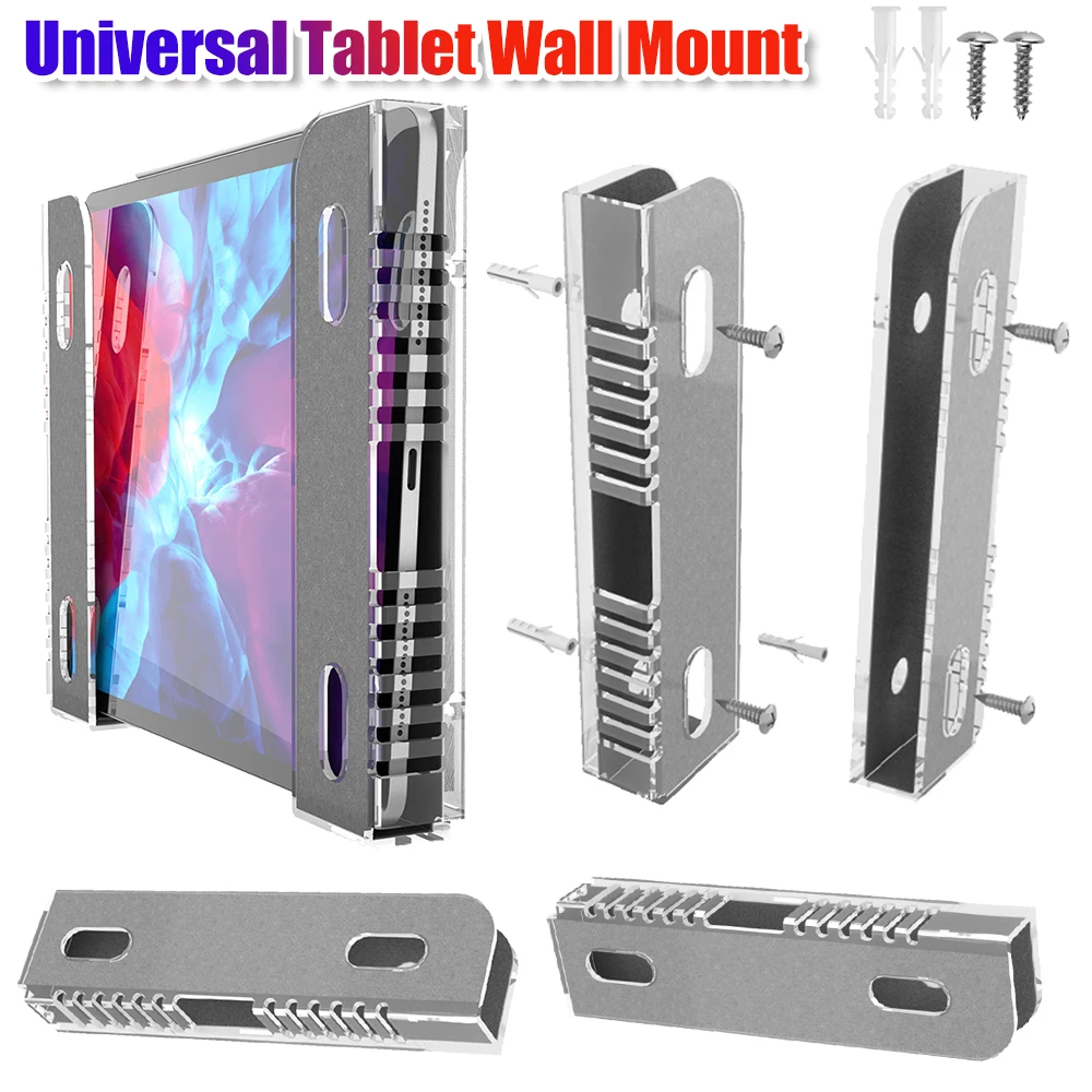 Universal Wall Mounted Tablet Stand Holder Wall Mount Bracket Stabilizer Kitchen Tablet Holder For All Tablet Phones Accessories