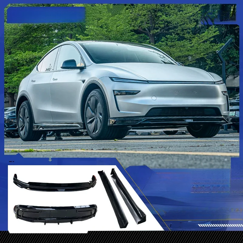 Hot Selling Black Sport Body Kit Fit Tesla Model Y Juniper 25‑26 With Front Lip Rear Lip Side Skirt Surround Exterior Upgrade Ac