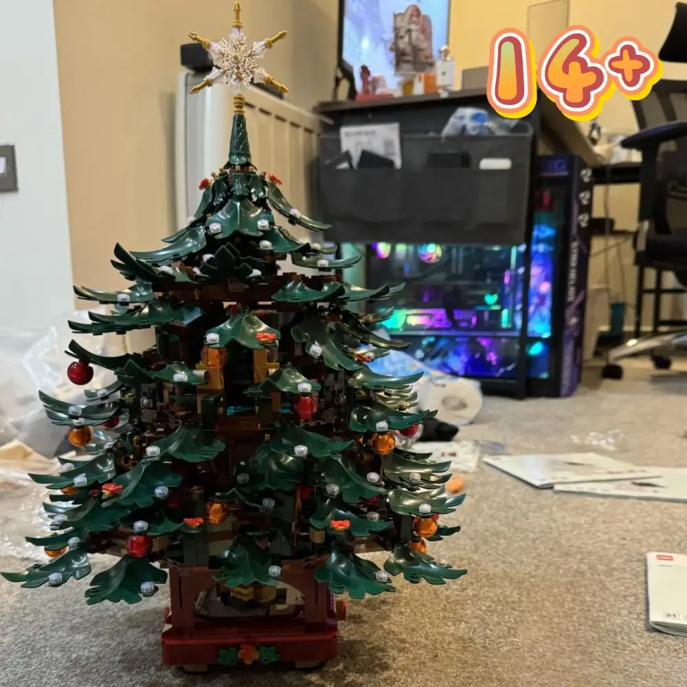 3171pcs Christmas Santa Building Blocks Set  Claus Family & Christmas Tree Model Christmas Gift Toy Decoration For Friends