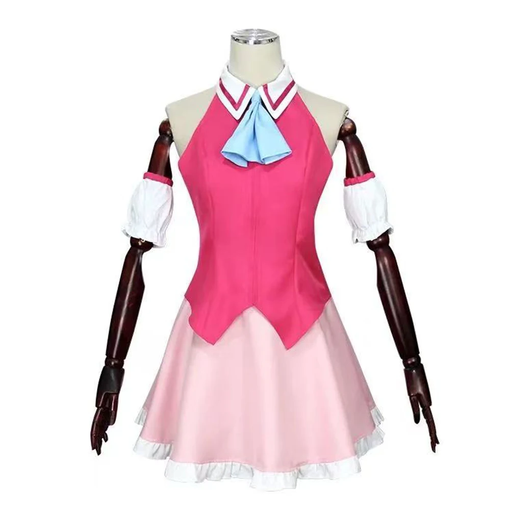 Ai Hoshino Cosplay Costume Anime Oshi No Ko Hoshino Ai Cosplay Cute Lolita Red Dress Halloween Party Outfit Role Play Clothing