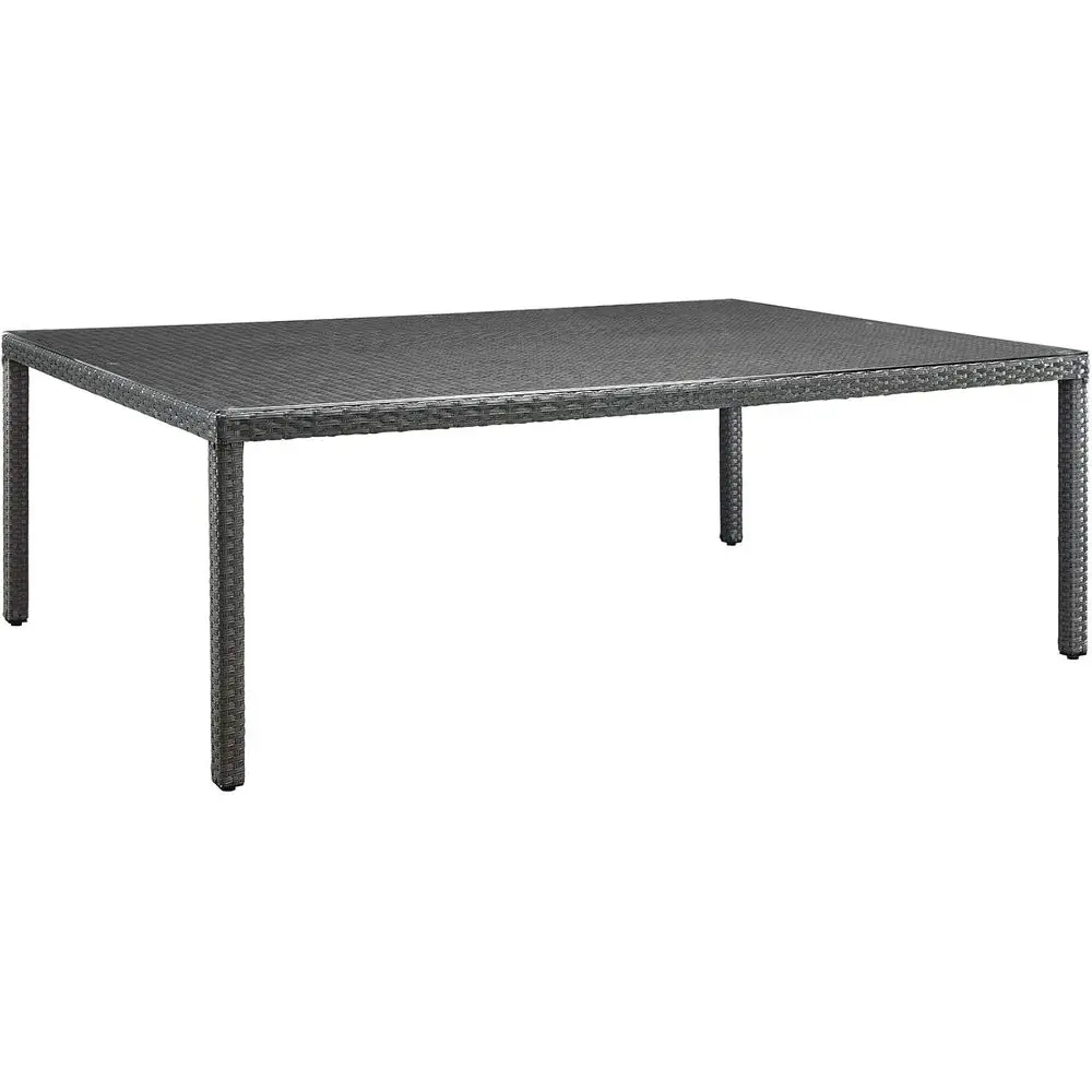 

Прямоугольный обеденный стол для патио из ротанга 90 Wicker, цвет шоколадный