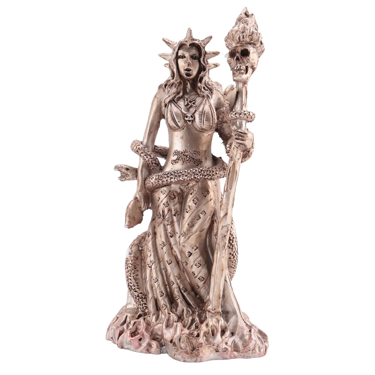 Greek Goddess White Sorceress Witchcraft Hecate Figurine Hekate Necromancy Deity Magic Powerful Pagan Witch Statue A